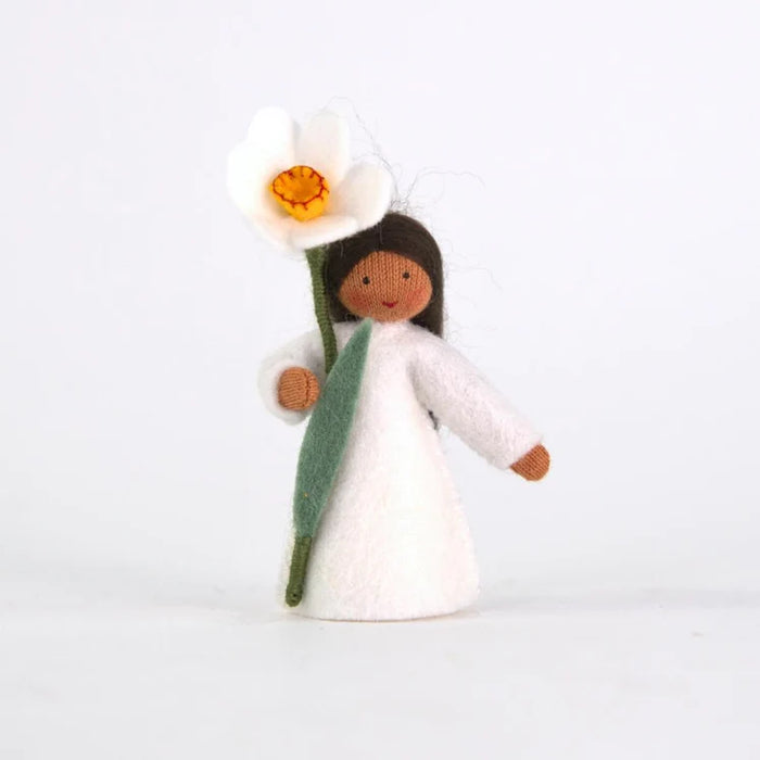 white daffodil flower fairy - medium