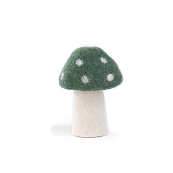 large dotty felt mushroom - granit