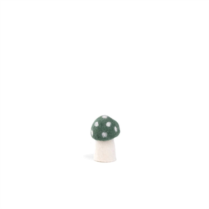 small dotty felt mushroom - granit