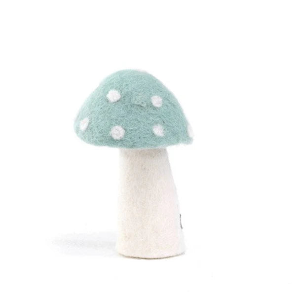 XL dotty felt mushroom - jade