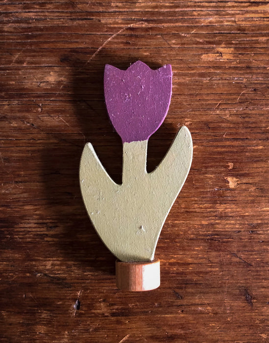 purple tulip ornament