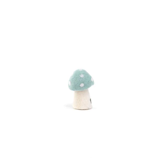 small dotty felt mushroom - jade