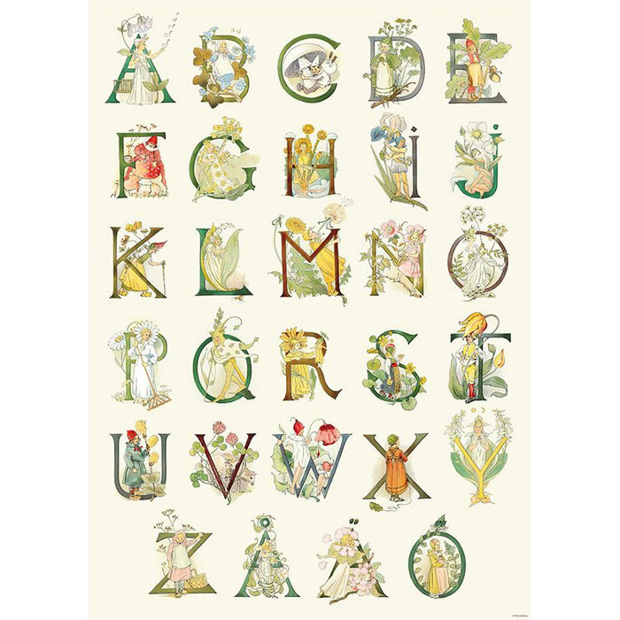 ottilia adelborg alphabet poster