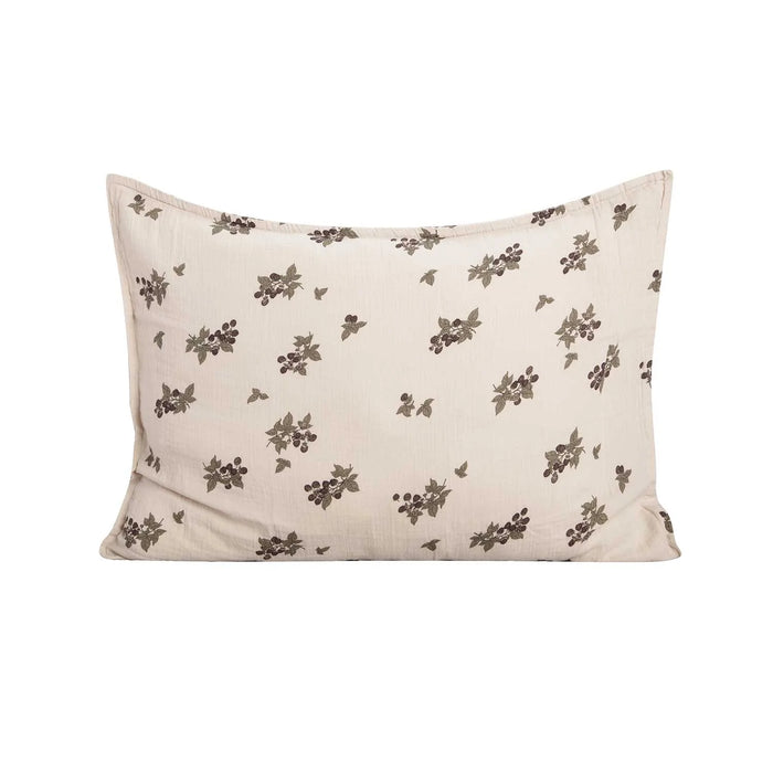 muslin pillowcase - blackberry