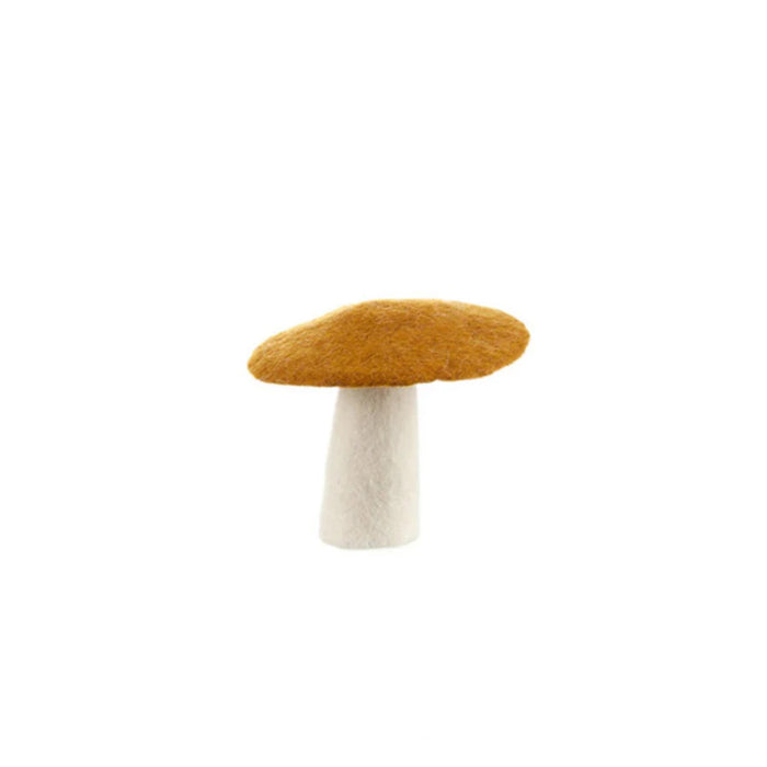 large felt mushroom - gold