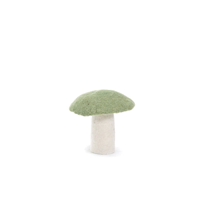 large felt mushroom - tender green