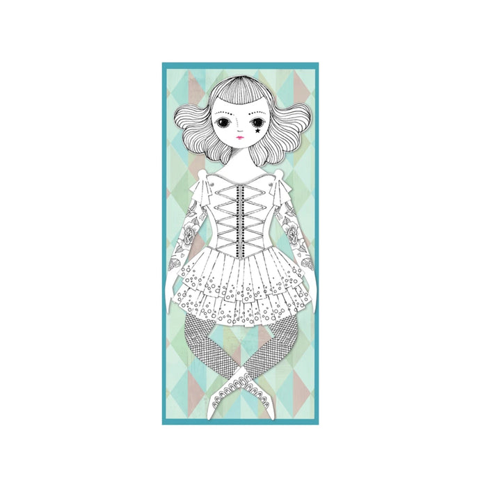mailable paper doll - amelia to colour in