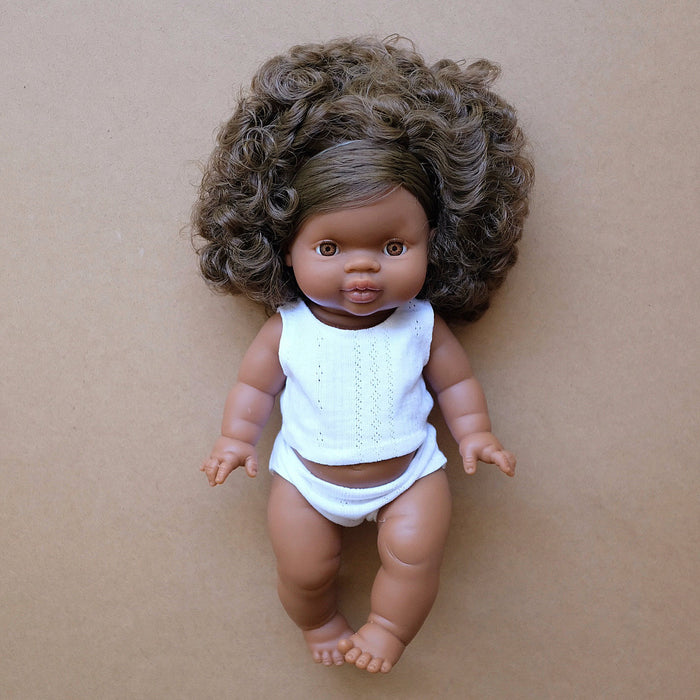 african brown hair baby girl - marley