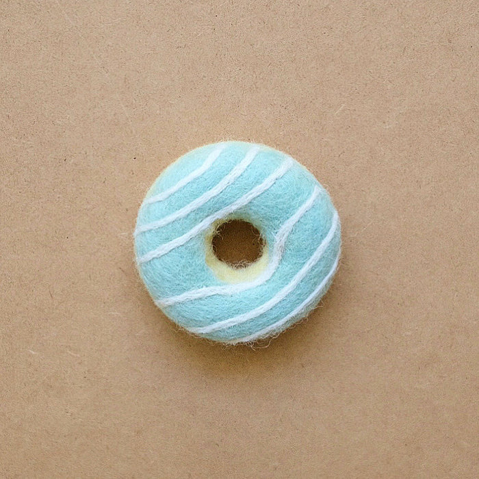 donut - mint white stripes