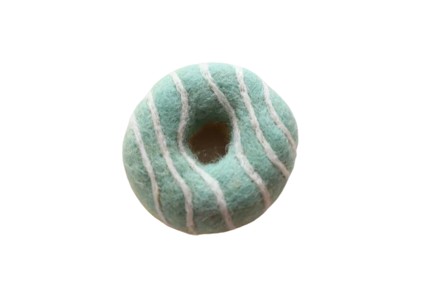 donut - mint white stripes