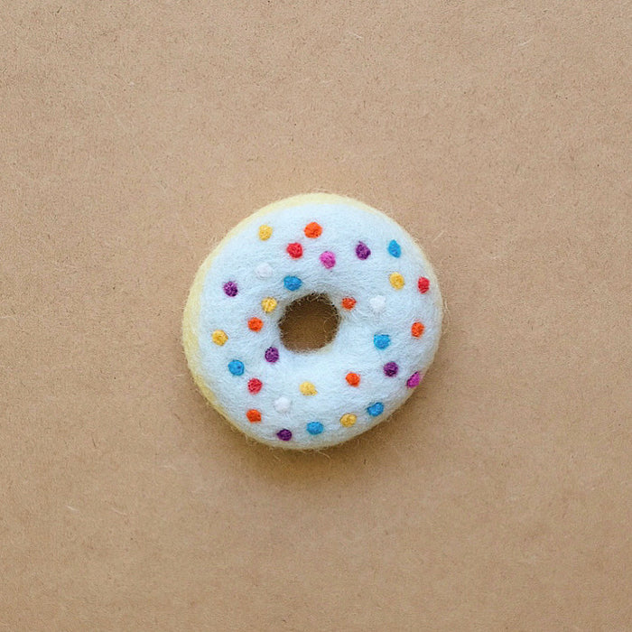 donut - pastle blue rainbow sprinkles