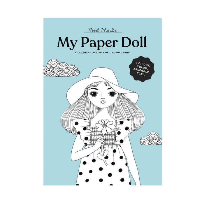 colouring paper doll kit - phoebe