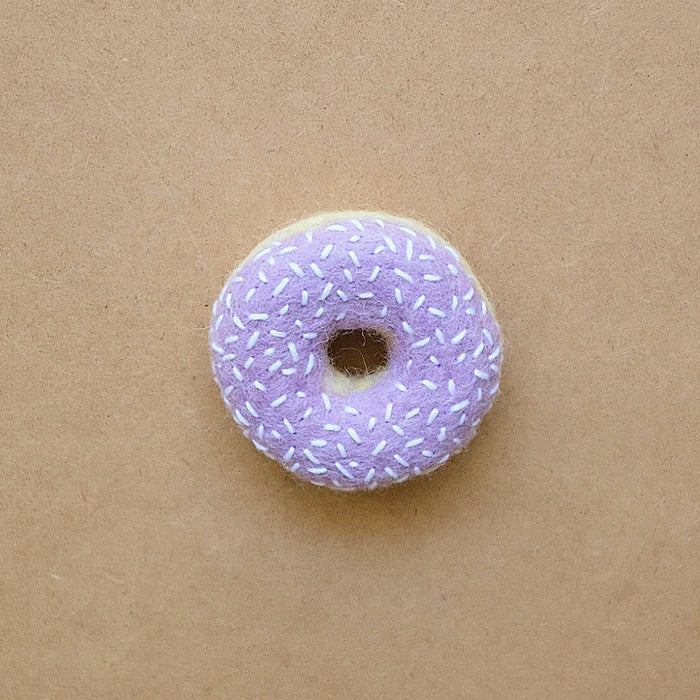 donut - purple white sprinkles