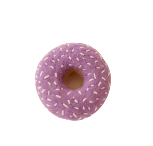donut - purple white sprinkles