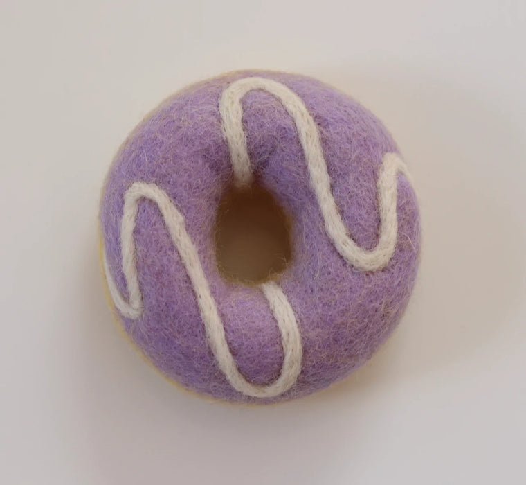 donut - purple white swirl