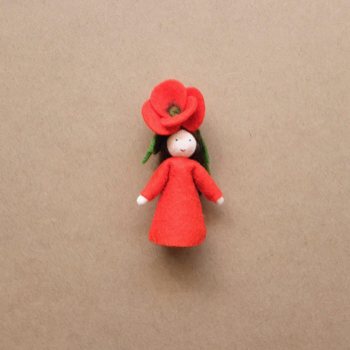 red poppy flower fairy - fair