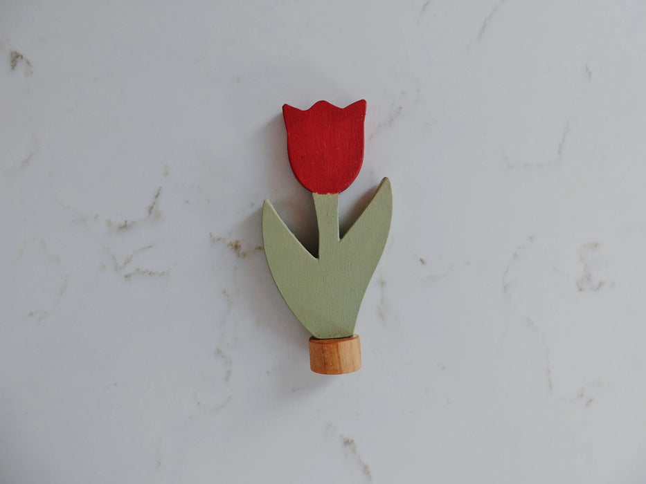 red tulip ornament