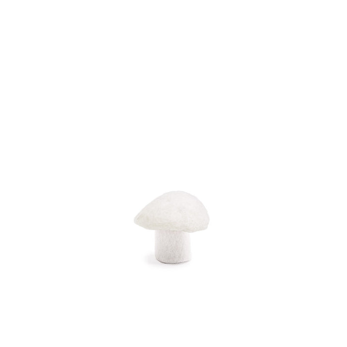 small felt mushroom - natural