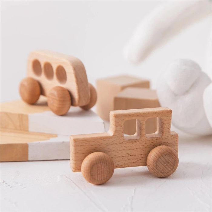 wooden square car