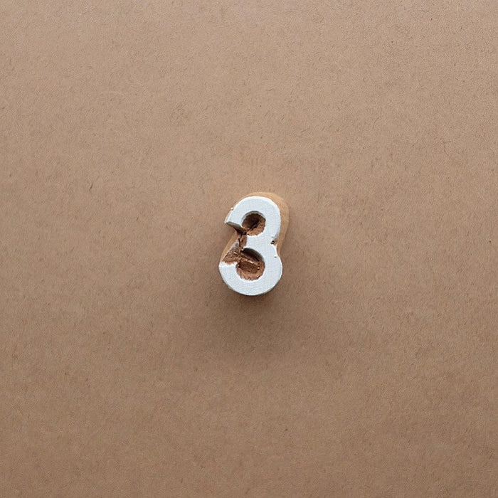 wooden printing stamps - numbers